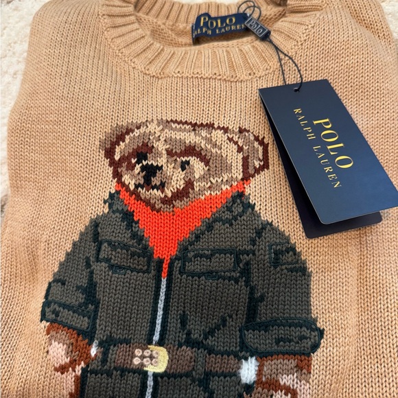 Ralph Lauren Tan and Cream Knit Cardigan - Picture 4 of 7